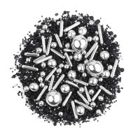 Posypka dekoracyjna Sparkling Black 90g Słodki Bufet