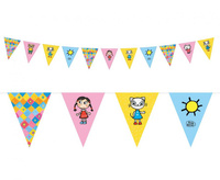 #DEGI Girlanda flagi pap. Kicia Kocia (licencja), 2,5 m, 11 flag