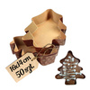 Papierowa forma do pieczenia CHOINKA 16x14x3,5 cm 50 szt.