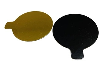 Bankietówka podkład pod monoporcję DWUSTRONNY ZŁOTO CZARNY 10 cm 100 szt.