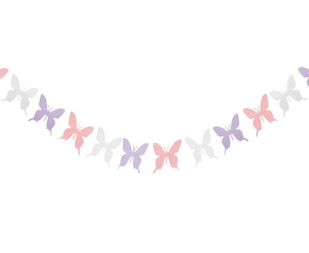 #DEGI Girlanda papierowa Motylki, 300 cm