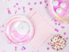 Balony 30cm, happy birthday, P. Baby Pink (1 op. / 50 szt.)