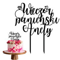 Topper na tort PERSONALIZOWANY WIECZÓR PANIEŃSKI WZ.I