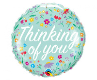 #BFK Balon foliowy 18" QL CIR "Thinking Of You - Petite Floral" KK