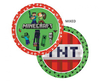 #ZTA Talerzyki papierowe Minecraft, next generation, 23 cm, 8 szt. (plastic-free)
