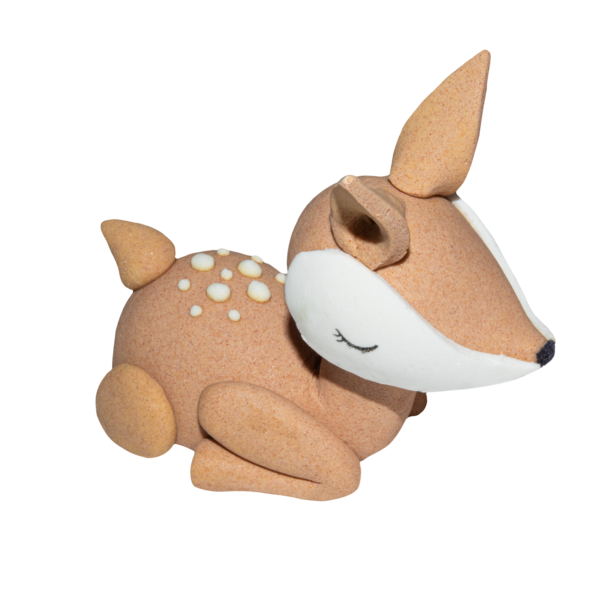 Cukrowa figurka sarenka - brązowa leśna dekoracja na tort