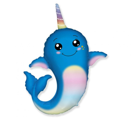 #BFK Balon foliowy 24" FX - Narwal, niepakowany