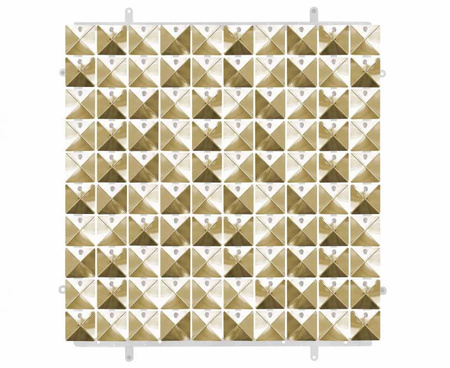 #DEI Panel dekoracyjny szampański 3D, przezroczyste tło, 30x30 cm/ 100 kwadratów