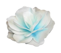 Dekoracja waflowa RÓŻA Pastella CIENIOWANA NIEBIESKA Rose Decor