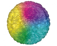 #BFK Balon foliowy 18 cali Rainbow Sequins, zapakowany