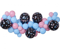 #GB Girlanda balonowa DIY He or She, 65 szt.