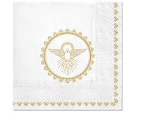 #ZSE Serwetki PAW wzorzyste Christening Dove 33x33 cm / 20 szt.