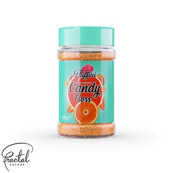 Smakowy cukier do waty cukrowej POMARAŃCZA 300g Fractal Colours