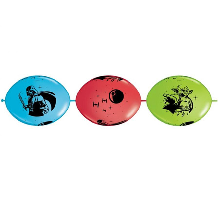 #BL Balon QLink 12", nadr. "Star Wars" , pastel mix specjalny/ 50 szt. KK