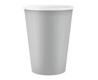#ZKU_GD Kubeczki pap. jednokolorowe srebrne, 250ml/ 6szt.