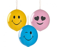 #BL Balony Premium Uśmiechnięte Piłki, z gumkami, 3 szt.