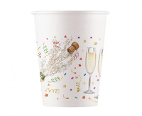 #ZKU Kubeczki papierowe (WM) Sparkling Celebration 200ml, 8 szt. (SUP label)