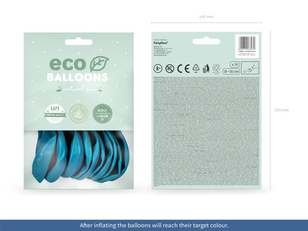 Balony Eco 26cm pastelowe, mix (1 op. / 10 szt.)