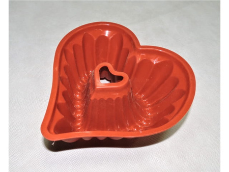 Forma silikonowa serce babka 23x24x8cm