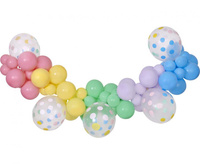 #GB Girlanda balonowa DIY Makaron, 65 szt.