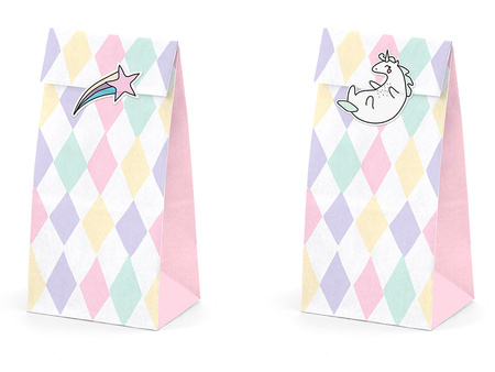 Balony 30cm, happy birthday, P. Baby Pink (1 op. / 6 szt.)