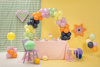 Balon foliowy Welcome Home, 335x71 cm, cappuccino