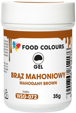 Barwnik w żelu BRĄZ MAHONIOWY 35 g Food Colours