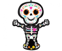 #BFK Balon foliowy SuperShape Holographic Day Of The Dead Skeleton 66 cm x 86 cm, zapakowany