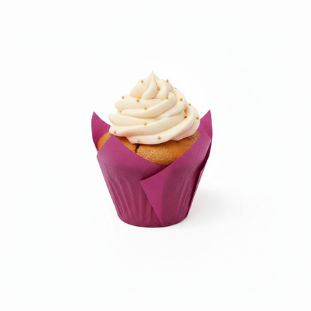 Papilotki do muffinek tulipan FUKSJOWE 50x80 mm 50 szt.