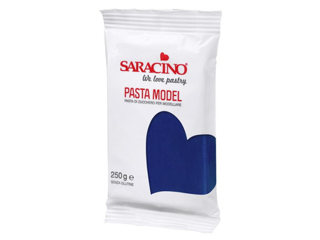 Lukier plastyczny masa cukrowa do modelowania figurek na tort GRANATOWA 250g Saracino