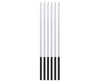#SU Świeczki B&C Magiczny Płomień, srebrne, 3x3x150mm, 6 szt.