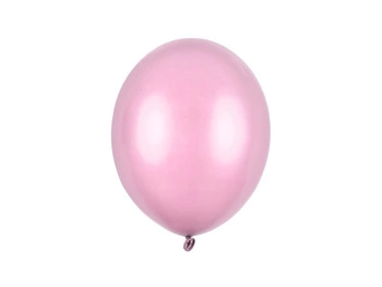 Balony lateksowe strong 27 cm metaliczny RÓŻOWY 10 szt.