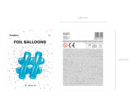 Balon foliowy Litera ''Q'', 35cm, różowe złoto