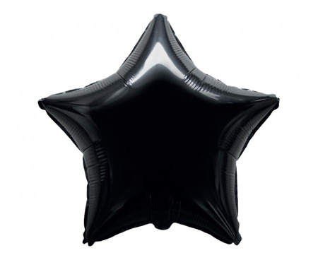 #BFK Balon foliowy 18" FX - Gwiazda (czarna), pakowany