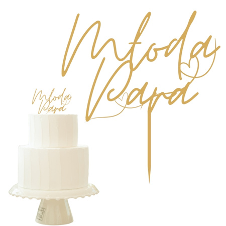 Topper na tort ślubny weselny wz.IV