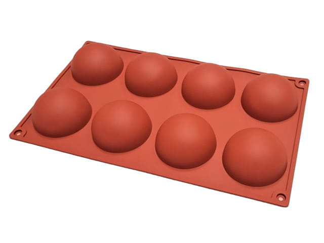 Forma silikonowa półkule – przekrój i głębokość gniazd