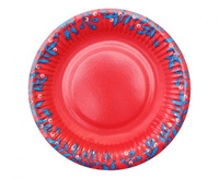 #ZTA_GD Talerzyki papierowe Let It Snow, certyfikat FSC, 18 cm/ 6 szt.