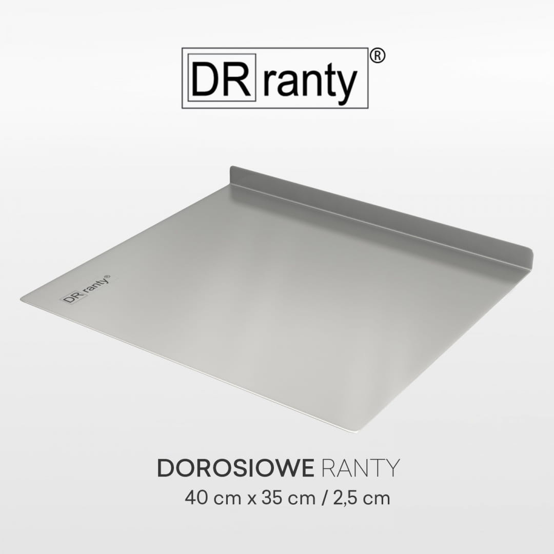 Blacha do pieczenia 40x35x2,5 cm DR ranty z rantami bocznymi
