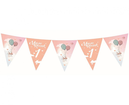 #DEBA Banner Kolekcja Roczek - Króliczek, 11 flag, 326 cm