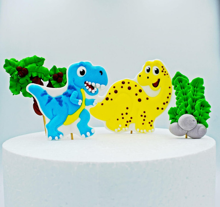 Figurki na tort DINOZAURY 2D WZ. I Slado