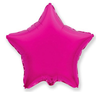 #BFK Balon foliowy 18" FX - Gwiazda (ciemnoróżowa), niepakowany