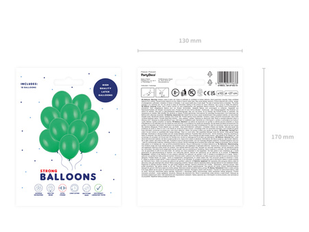 Balony Strong 27cm, Pastel Corn. Blue (1 op. / 10 szt.)