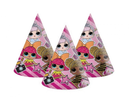 #STAI Czapeczki papierowe LOL Glitterati, 6 szt.