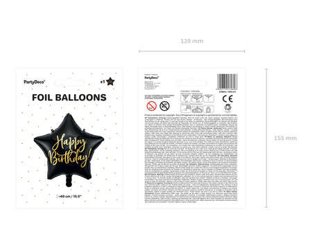 Balon okrągły Glossy 60cm, srebrny