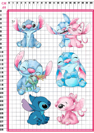 Opłatek na tort LILO & STICH WZ. III
