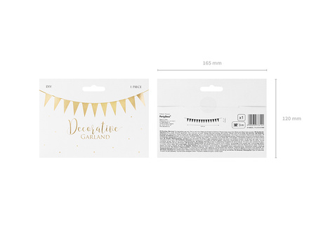 Girlanda Flagietki, kraft, 2,1 m