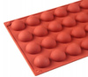 Silikonowa forma do pralin monoporcji żelki PÓŁKULE śr. 2,8 cm 36 gniazd