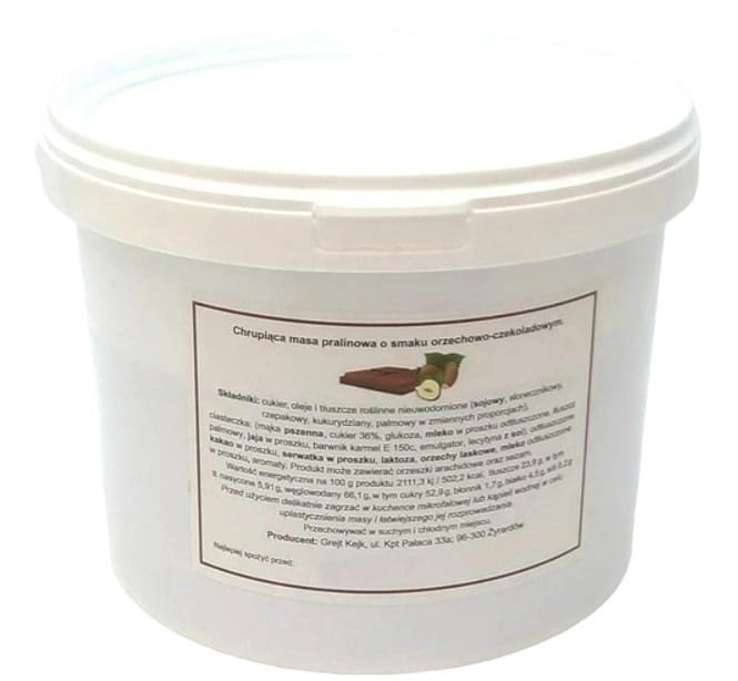 Pralina czekoladowo-orzechowa z herbatnikami croquant 0,5 kg Grejt Kejk