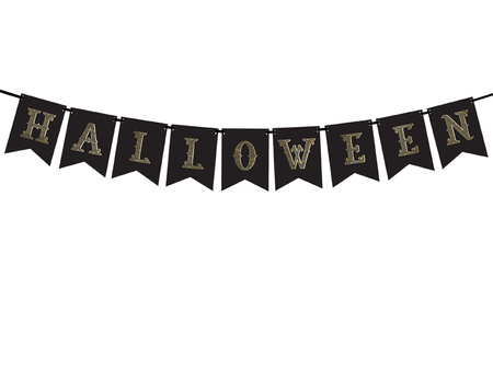 Baner Just Married, biały, 15 x 155 cm