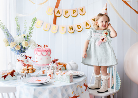 Świeczka urodzinowa Cyferka 5, 4.5 cm, złoty